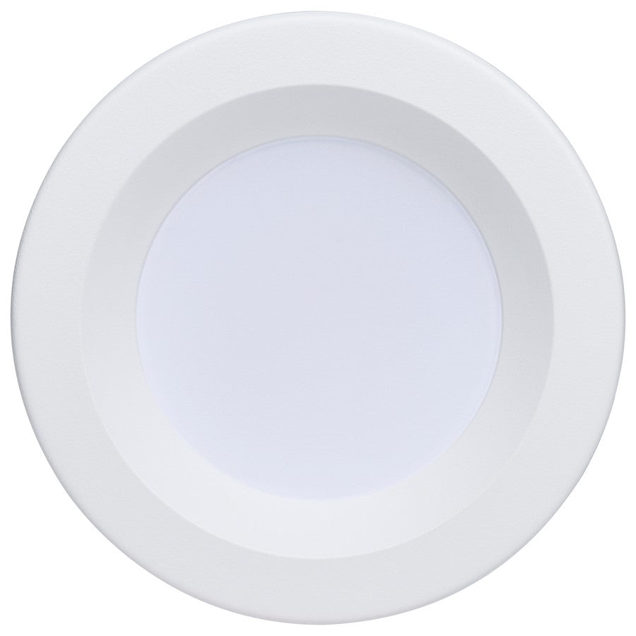 Nuvo Starfish 4in Smart LED Retrofit Downlight | White Baffle Trim | Bathroom & Covered Patio Wet Location | 8W 650lm 2000K-5000K RGBTW | Model S11638