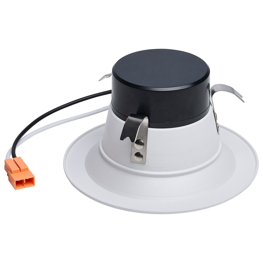Nuvo Starfish 4in Smart LED Retrofit Downlight | White Baffle Trim | Bathroom & Covered Patio Wet Location | 8W 650lm 2000K-5000K RGBTW | Model S11638