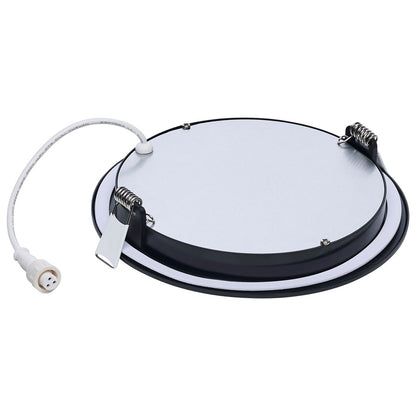 Nuvo Lighting Performer Series 6in 11W LED Downlight | Black Flat Lens with Remote Driver | Shower & Bathroom Wet Location | 1000 Lumens, 5 | Model S11686