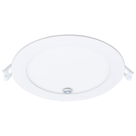 Nuvo Pro 6in LED Downlight with Emergency Battery | 15W/11W Selectable, White | Hallways & Closets | 1350 Lumens, 90 CRI, Wet Rated | Model S11697