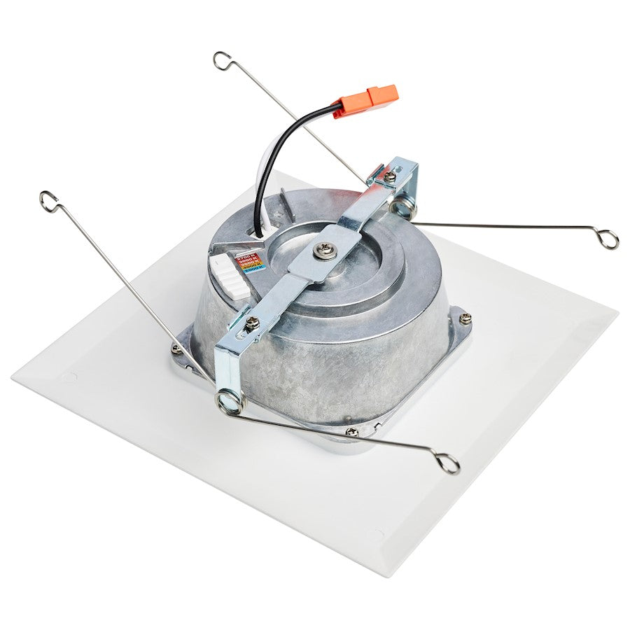 Nuvo Satco S11821R1 7in 1-Light LED Recessed Downlight Retrofit | Utility White Finish with Selectable CCT | Bathroom & Covered Patio | 7 | Model S11821R1