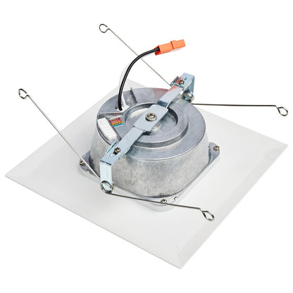 Nuvo Satco S11821R1 7in 1-Light LED Recessed Downlight Retrofit | Utility White Finish with Selectable CCT | Bathroom & Covered Patio | 7 | Model S11821R1