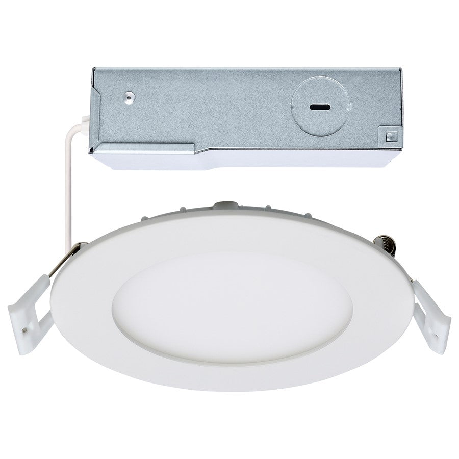 Nuvo Satco Plus Series 4in LED Downlight | Selectable CCT White Finish | Kitchen & Bathroom Recessed Light | 850 Lumens, 10W, 90 CRI | Model S11826R1