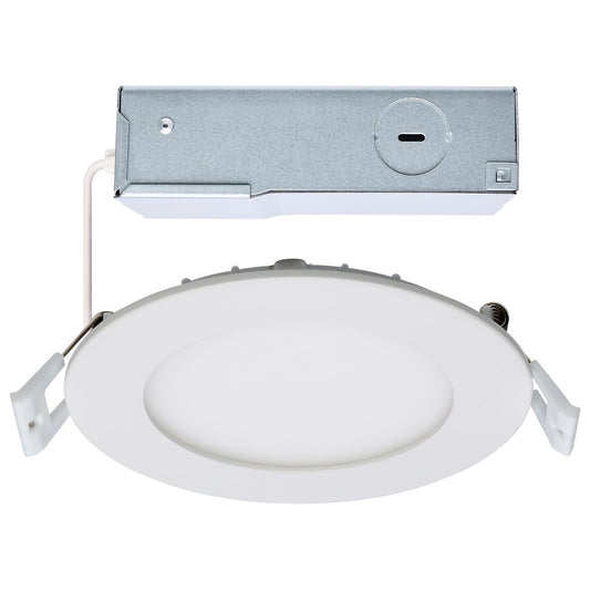 Nuvo Satco Plus Series 4in LED Downlight | Selectable CCT White Finish | Kitchen & Bathroom Recessed Light | 850 Lumens, 10W, 90 CRI | Model S11826R1