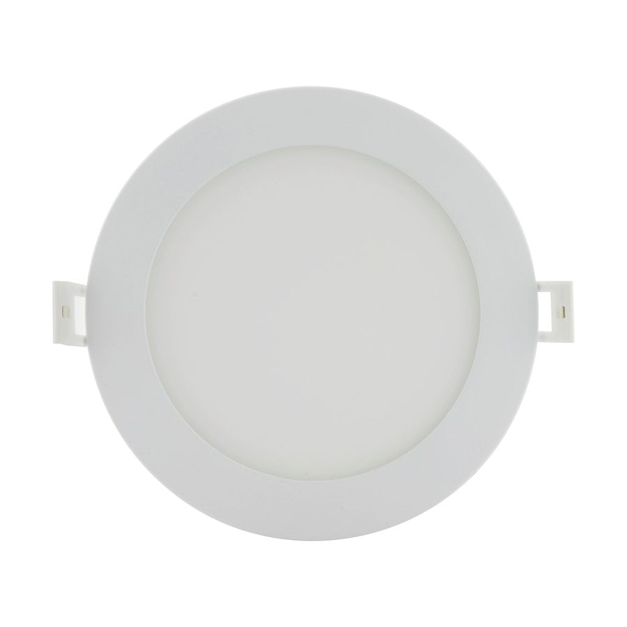 Nuvo Lighting 6in 12W LED Direct Wire Downlight | Utility White Finish | Wet Location & Shallow Ceilings | 900-980 Lumens, 2700K-5000K | Model S11827