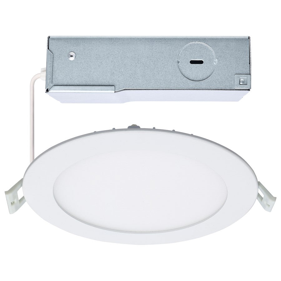 Nuvo Satco Plus Series 6in LED Downlight | Selectable CCT White Utility | Kitchen & Bathroom Recessed | 1050 Lumens 12W Dimmable | Model S11827R1