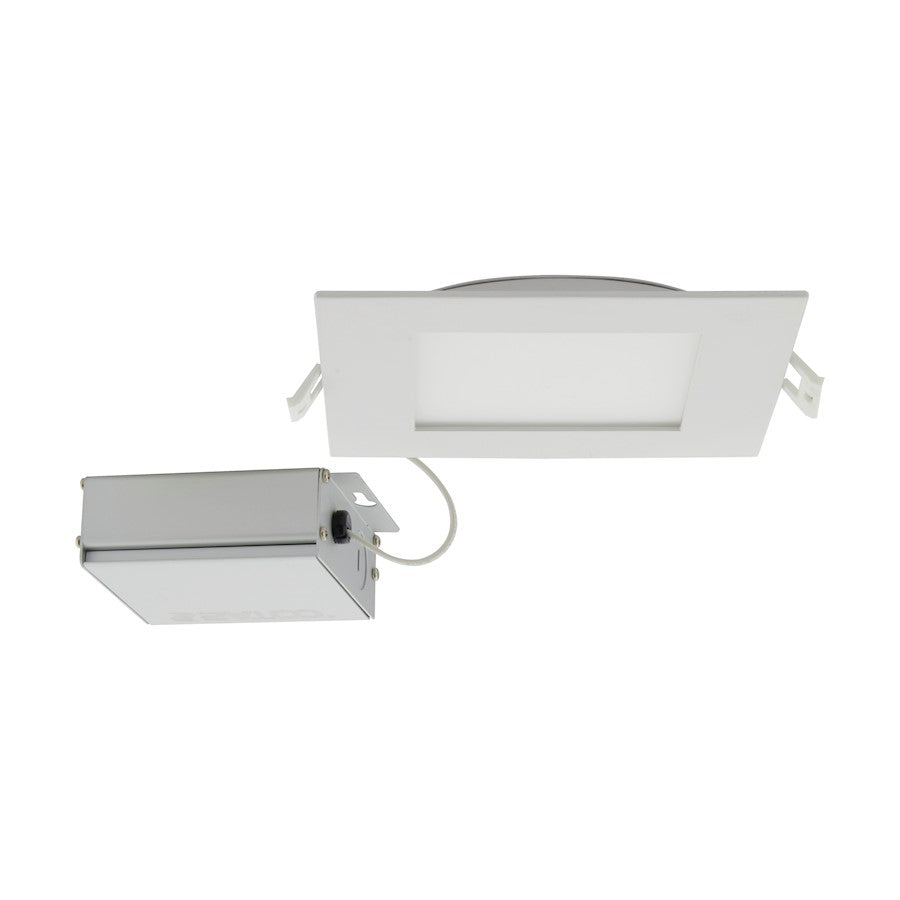 Nuvo Lighting S11830 6in 12W LED Recessed Downlight | Utility White Remote Driver | Wet Location Bathroom & Covered Patio | 700-760 Lumens | Model S11830