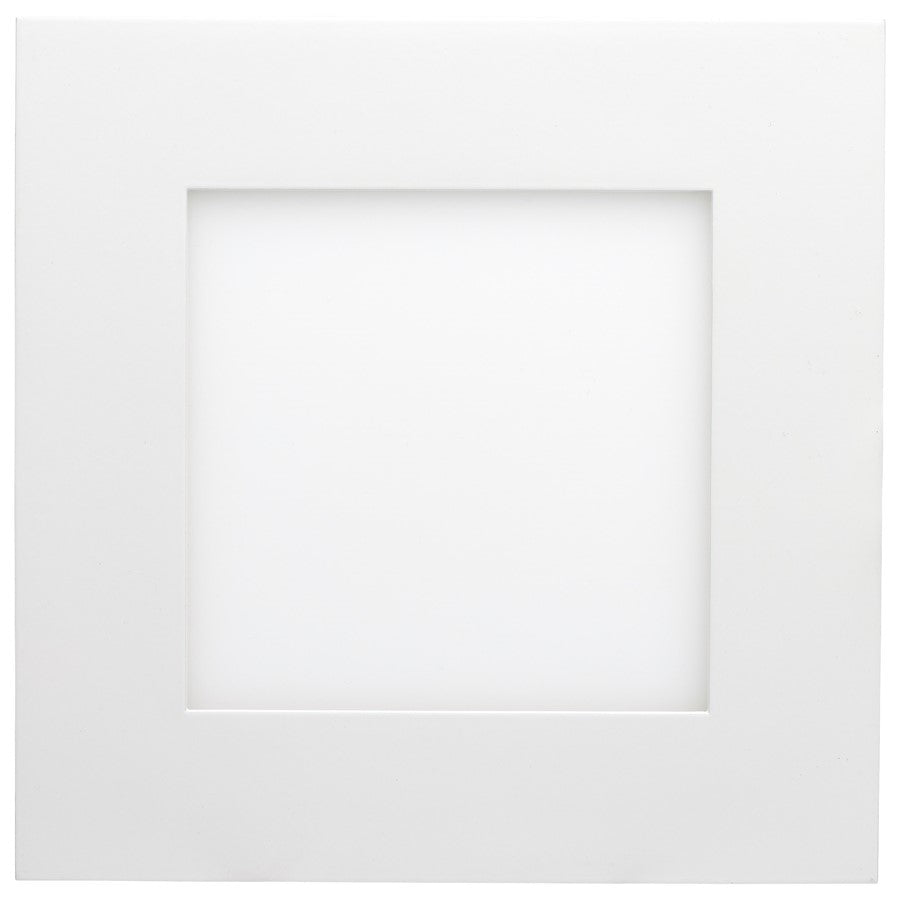 Nuvo Satco Plus Series 6in Square LED Downlight | Selectable CCT White Finish | Bathroom & Covered Patio Recessed Light | 1050 Lumens 12W | Model S11830R1