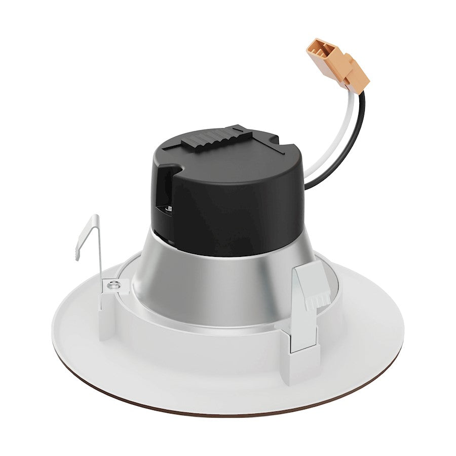 Nuvo Lighting 4in LED Downlight Retrofit | Utility Bronze Aluminum and Plastic Lens | Kitchen & Bathroom Recessed Light | 600 Lumens, CCT | Model S11834