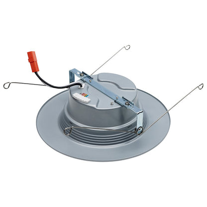 Nuvo Satco S11836R1 7in 9W LED Recessed Downlight Retrofit | Contemporary Brushed Nickel Trim | Kitchen & Bathroom Wet Location | 800 | Model S11836R1