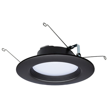 Nuvo Lighting S11837R1 9W LED Downlight Retrofit 5-6in | Contemporary Bronze Trim | Kitchen & Bathroom Recessed Light | 800 Lumens | Model S11837R1