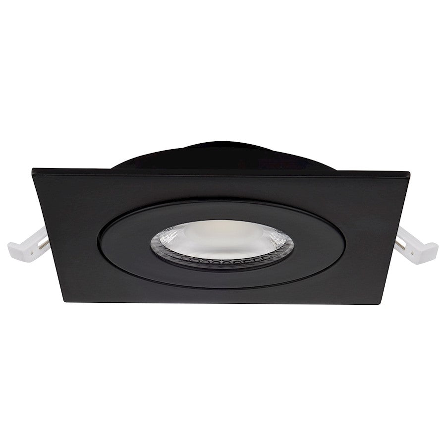 Nuvo Lighting S11843 5in 1-Light Recessed Downlight | Utility Black Gimbaled | Kitchen & Living Room Accent | 5 x 5 x 1 in | Model S11843