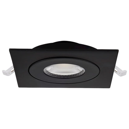 Nuvo Lighting S11843 5in 1-Light Recessed Downlight | Utility Black Gimbaled | Kitchen & Living Room Accent | 5 x 5 x 1 in | Model S11843
