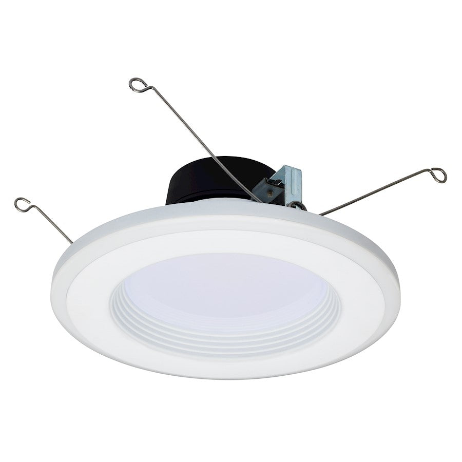 Nuvo Lighting S11846 7in Integrated LED Recessed Downlight | White Utility Finish with ColorQuick Technology | Kitchen & Bathroom Wet | Model S11846
