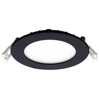 Nuvo Lighting Plus Series 4in LED Downlight | CCT Selectable Black Trim | Kitchen & Bathroom Recessed Light | 850 Lumens, 10W | Model S11874R1