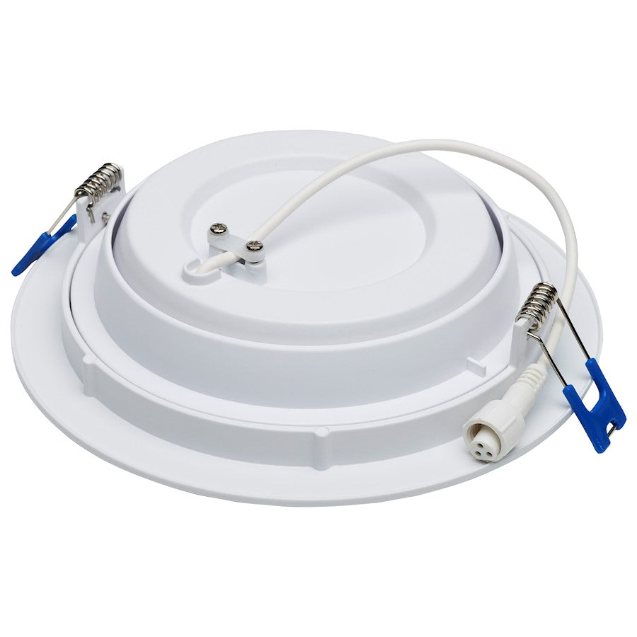 Nuvo Satco S11879 6in 14W Directional Downlight | White Utility Finish with Selectable CCT | Kitchen & Bathroom Recessed Light | 1100 | Model S11879
