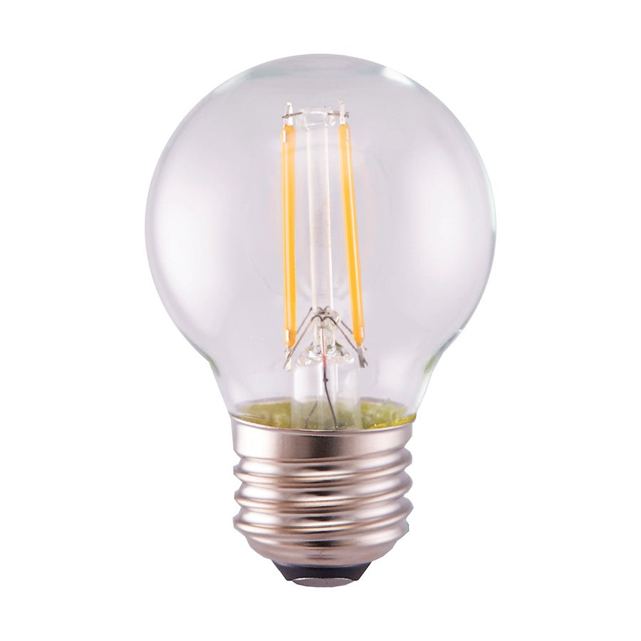 Nuvo Lighting Satco 5.5W G16.5 LED Bulb | Clear Dimmable 2700K Warm White | Indoor & Damp Location Accent Light | 500 Lumens, 80 CRI, E26 | Model S12102