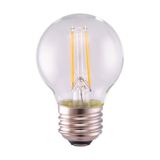 Nuvo Lighting Satco 5.5W G16.5 LED Bulb | Clear Dimmable 2700K Warm White | Indoor & Damp Location Accent Light | 500 Lumens, 80 CRI, E26 | Model S12102