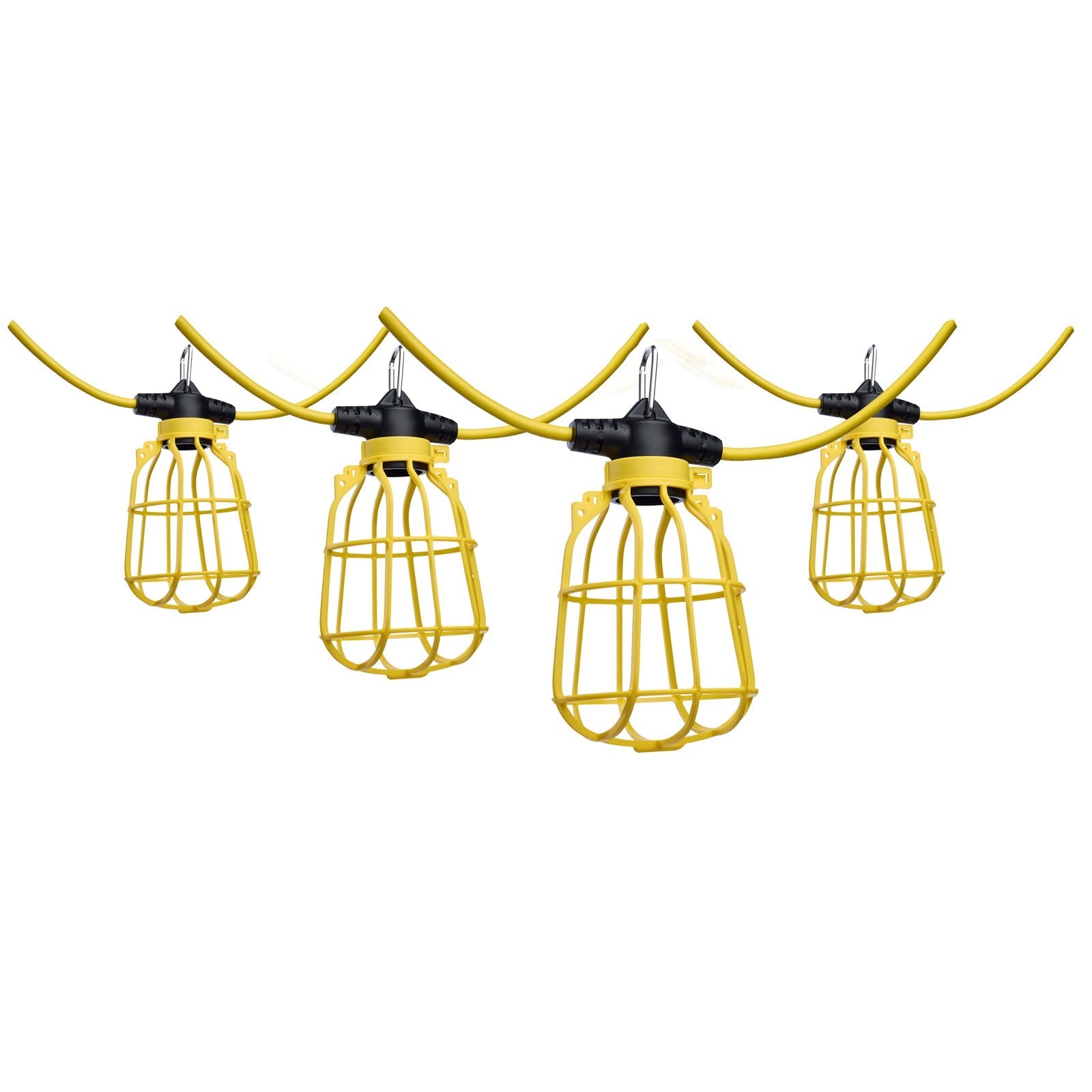 Nuvo 100' Temporary String Light E26 Plastic Cages Lamps not included