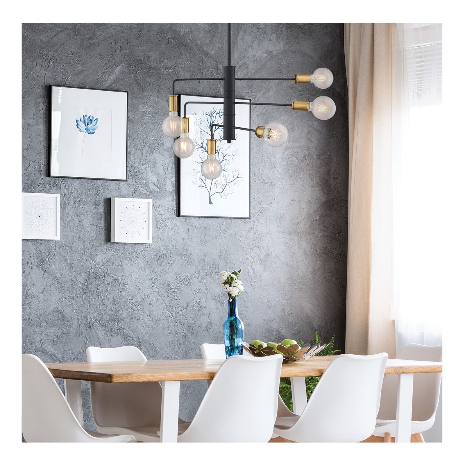 Nuvo Lighting S14212 G30 LED Bulb | Amber Glass Spiral Filament | Restaurants & Hospitality | 300 Lumens, 2000K, Dimmable | Model S14212