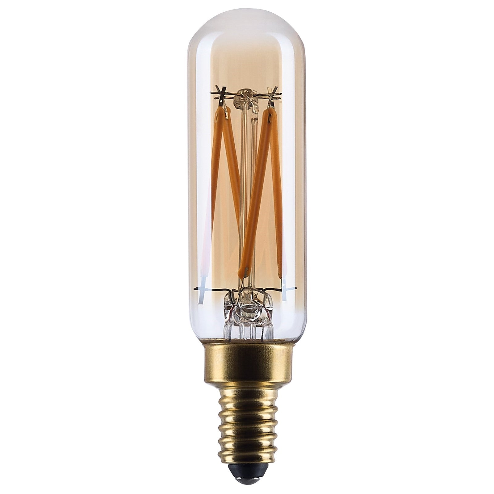 Nuvo Lighting S14216 T6 LED Bulb 3.5W | Vintage Amber Glass Spiral Filament | Restaurants & Hospitality | 300 Lumens, 2000K, Dimmable | Model S14216