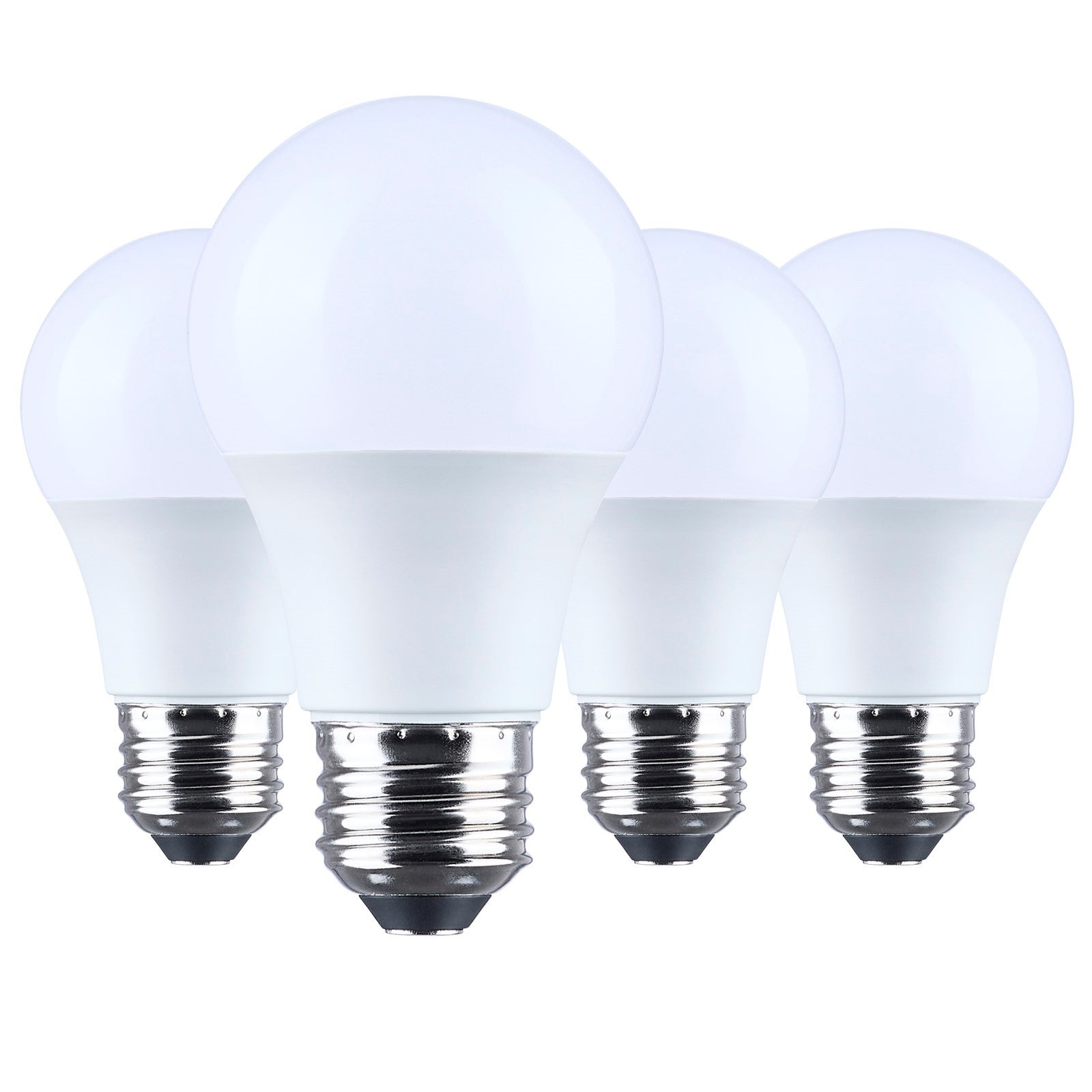 Nuvo Lighting 6.5W LED A19 3000K Plastic 120V 4-Pack, Frost