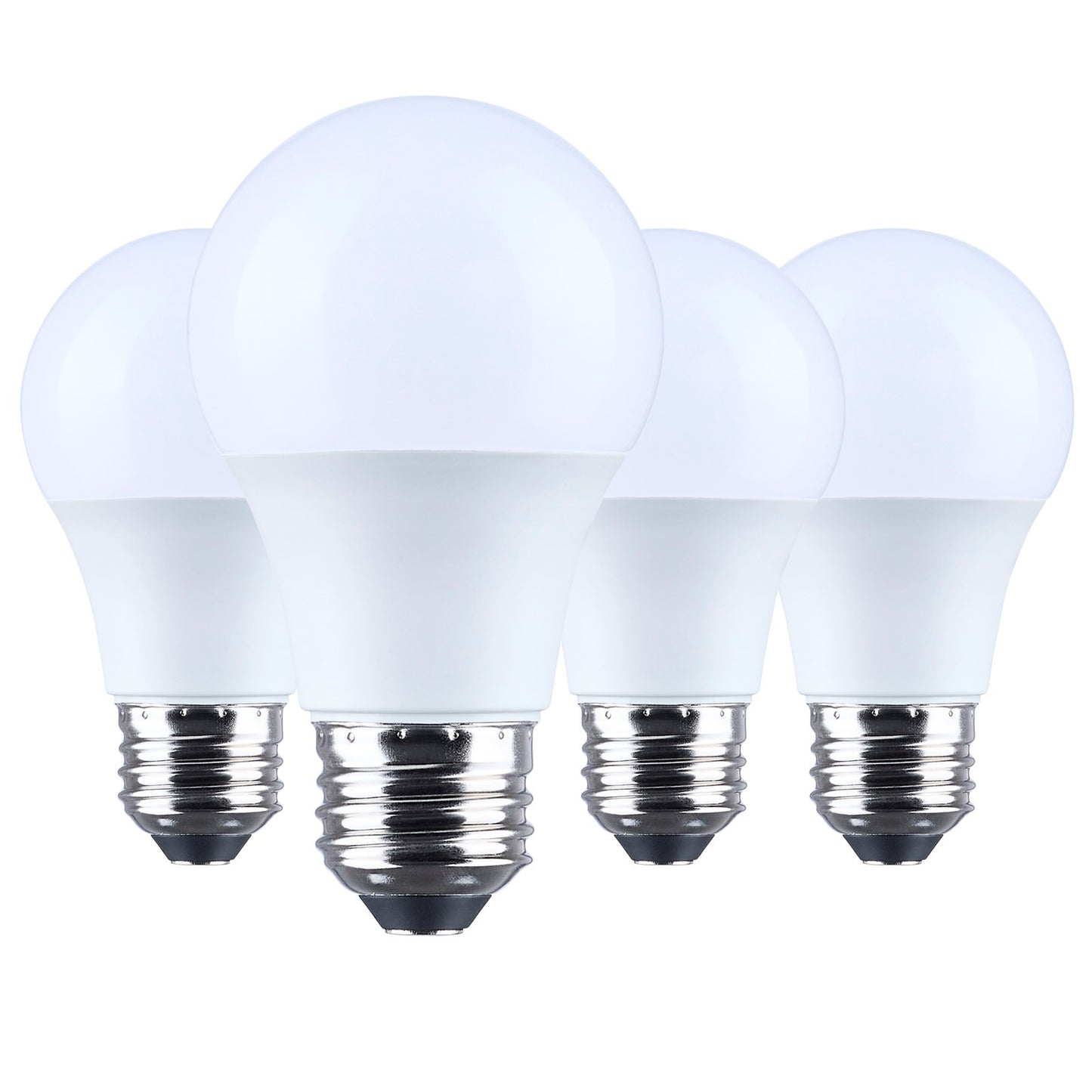 Nuvo Lighting 6.5W LED A19 4000K Plastic 120V 4-Pack, Frost