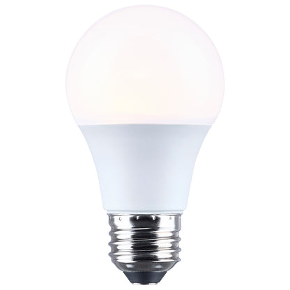 Nuvo Lighting 6.5W LED A19 4000K Plastic 120V 4-Pack, Frost