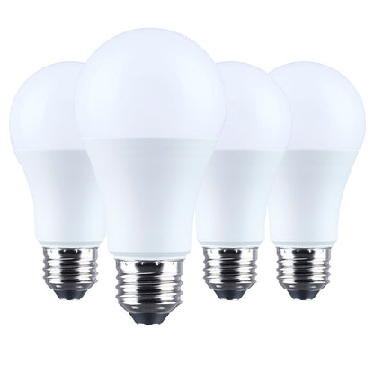 Nuvo Lighting 13.5W LED A19 2700K Plastic 120V 4-Pack, Frost