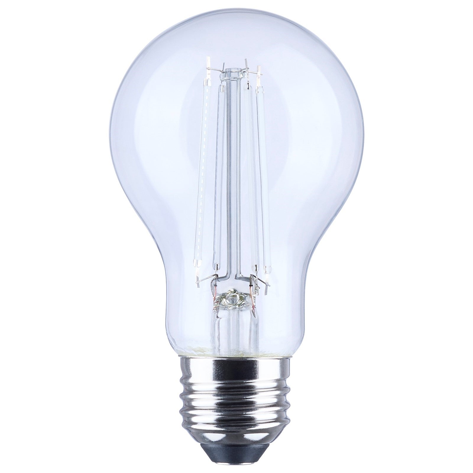 Nuvo 6W LED A19 Straight Filament Black Light Glass 120V 1-Pack, Clear