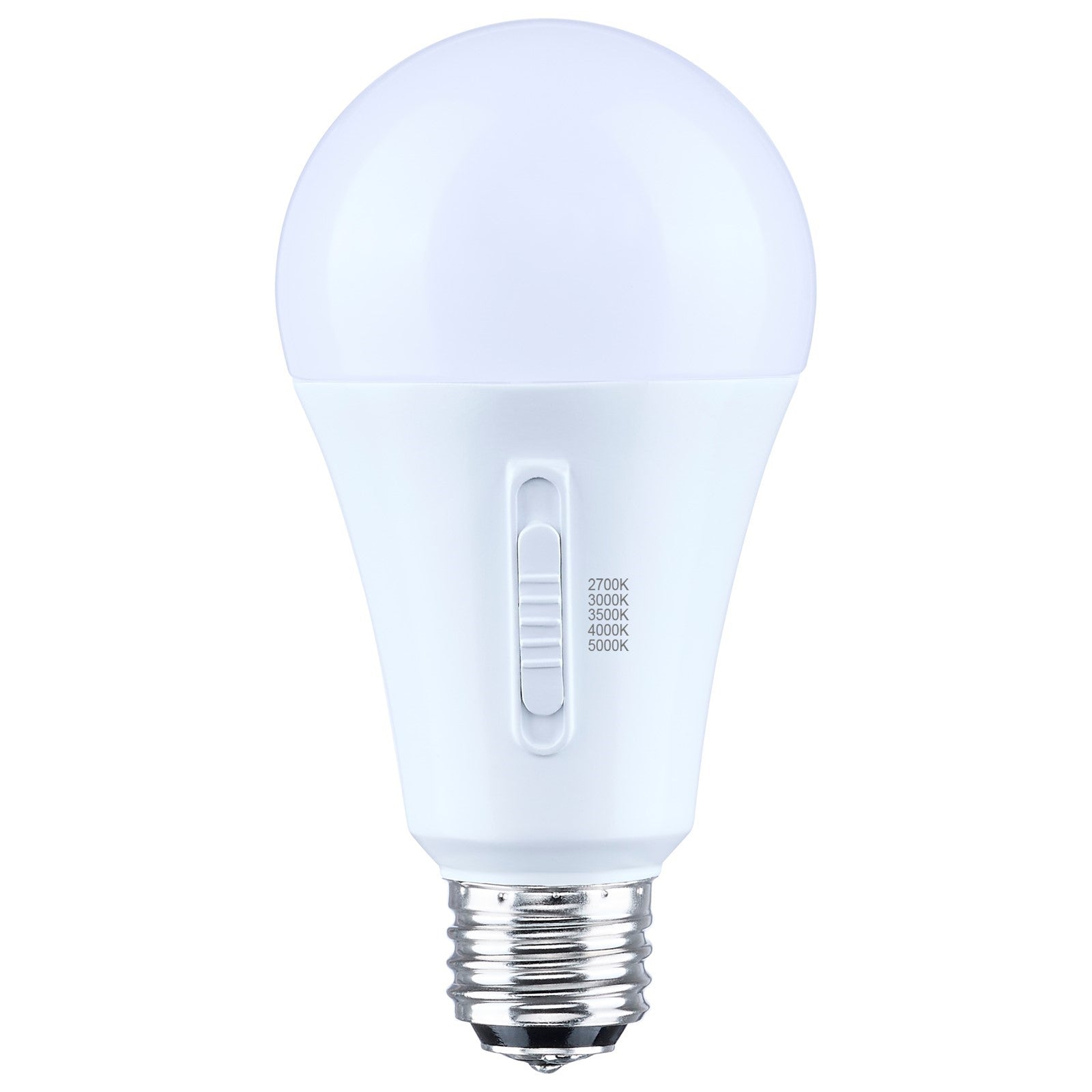 Nuvo 20/14/6.5W LED A21 3-Way Lamp 27K/3K/35K/4K/5K 120V 1-Pack, Frost