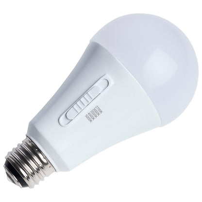 Nuvo 20/14/6.5W LED A21 3-Way Lamp 27K/3K/35K/4K/5K 120V 1-Pack, Frost