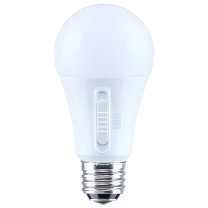 Nuvo 13.5/10/5W LED A19 3-Way Lamp 27K/3K/35K/4K/5K 120V 1-Pack, Frost