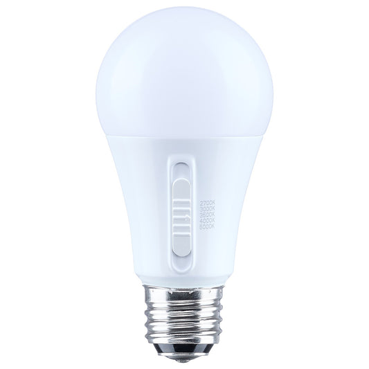 Nuvo 13.5/10/5W LED A19 3-Way Lamp 27K/3K/35K/4K/5K 120V 1-Pack, Frost