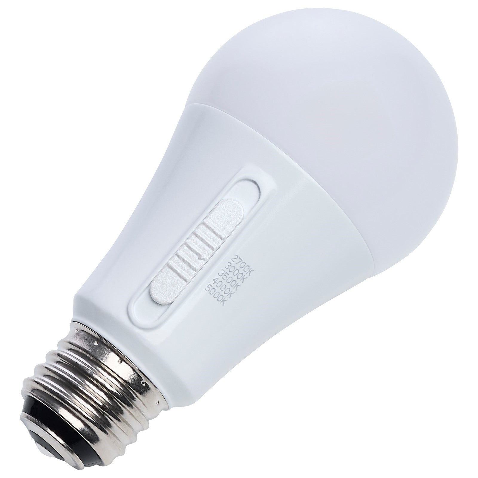 Nuvo 13.5/10/5W LED A19 3-Way Lamp 27K/3K/35K/4K/5K 120V 1-Pack, Frost