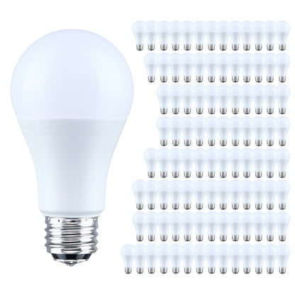 Nuvo Lighting 9.8W LED A19 2700K 120V 100 Pack, Frost