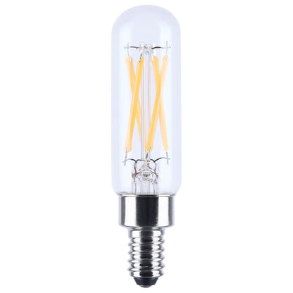 Nuvo Lighting S21380 4W T6 LED Bulb | 2700K Warm White, Candelabra Base, Clear Glass | Chandeliers & Sconces | 400 Lumens, Dimmable | Model S21380