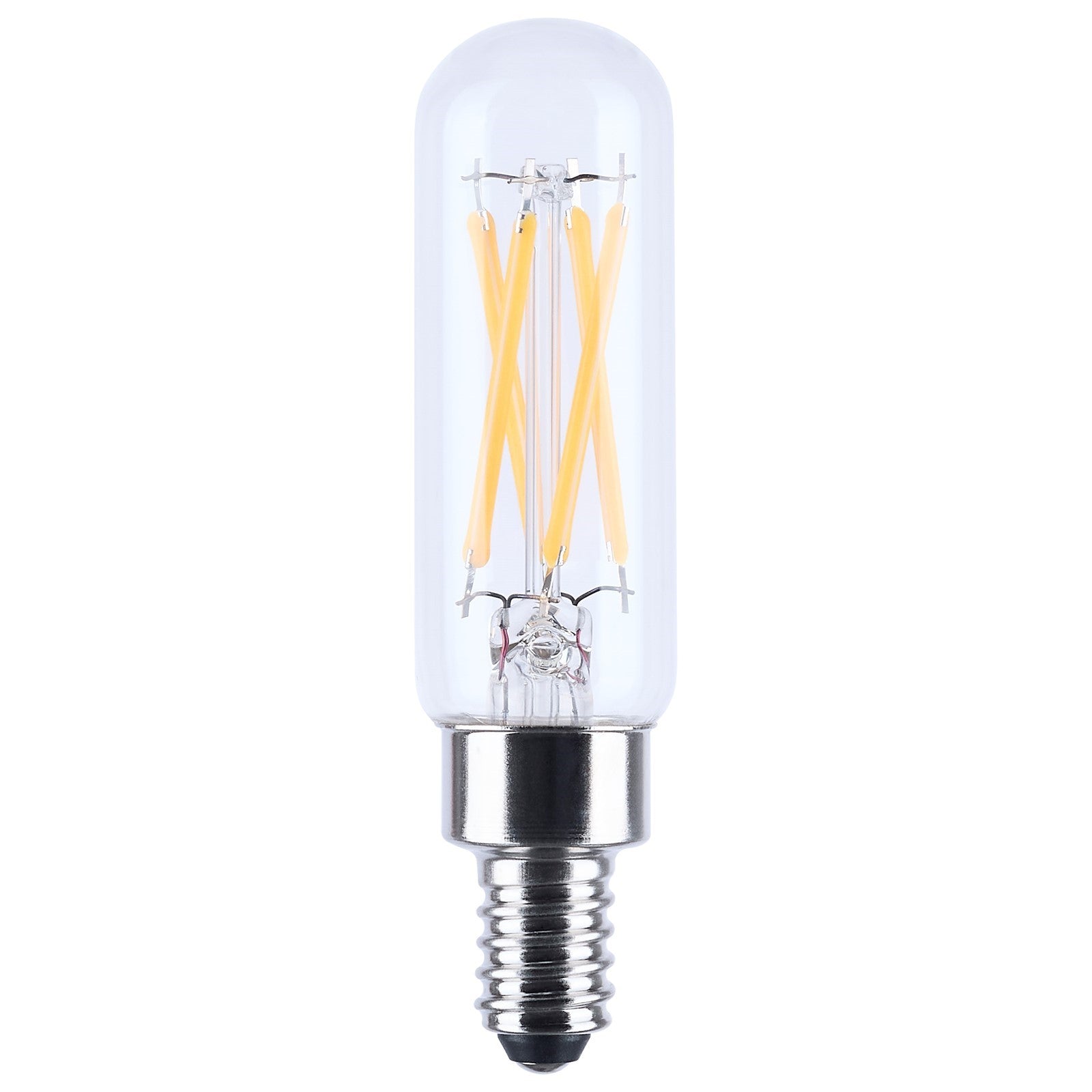 Nuvo Lighting S21383 4W T6 LED Bulb | Vintage Clear Glass Candelabra Base | Dimmable for Chandeliers & Sconces | 5000K Natural Light | Model S21383