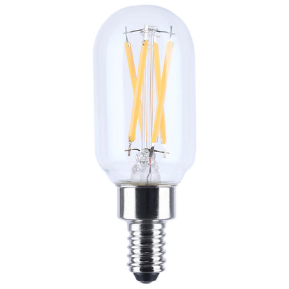 Nuvo Lighting S21384 5W T9 LED Bulb | Vintage Clear Glass Candelabra Base | Dimmable for Chandeliers & Sconces | 2700K Warm White, 550 | Model S21384