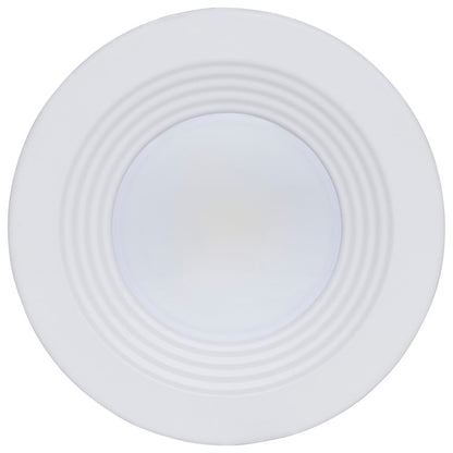 Nuvo Satco Plus Series 4in LED Recessed Downlight | Field-Selectable CCT & Wattage White Aluminum | Commercial & Residential Ceilings | Model S21600