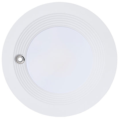 Nuvo Satco Plus Series 6in LED Recessed Downlight | Utility White Painted Aluminum with Frosted Lens | Commercial & Office Emergency | Model S21605