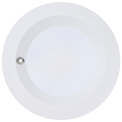 Nuvo Satco Plus Series 8in 28W LED Recessed Downlight | White Aluminum Regressed Baffle | Commercial Offices & Corridors | 3200 Lumens, 5 | Model S21606