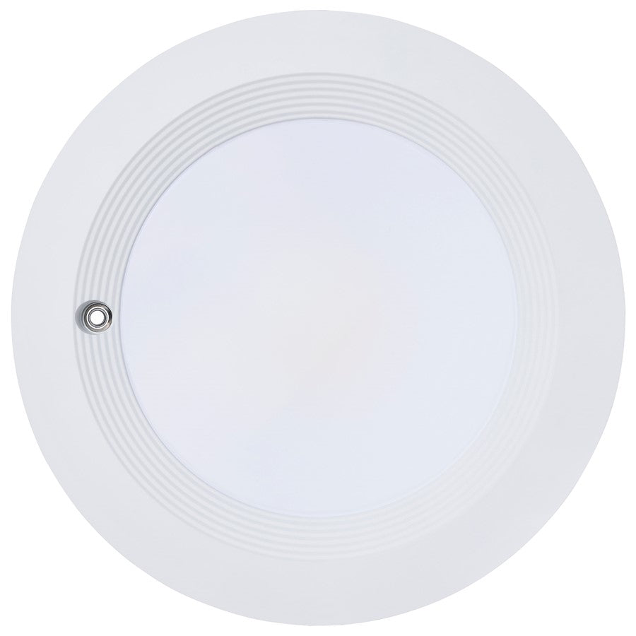 Nuvo Satco Plus Series 10in 38W LED Recessed Downlight | White Aluminum Regressed Baffle | Commercial & Utility Spaces | 4200 Lumens | Model S21607
