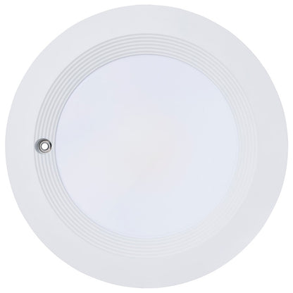 Nuvo Satco Plus Series 10in 38W LED Recessed Downlight | White Aluminum Regressed Baffle | Commercial & Utility Spaces | 4200 Lumens | Model S21607