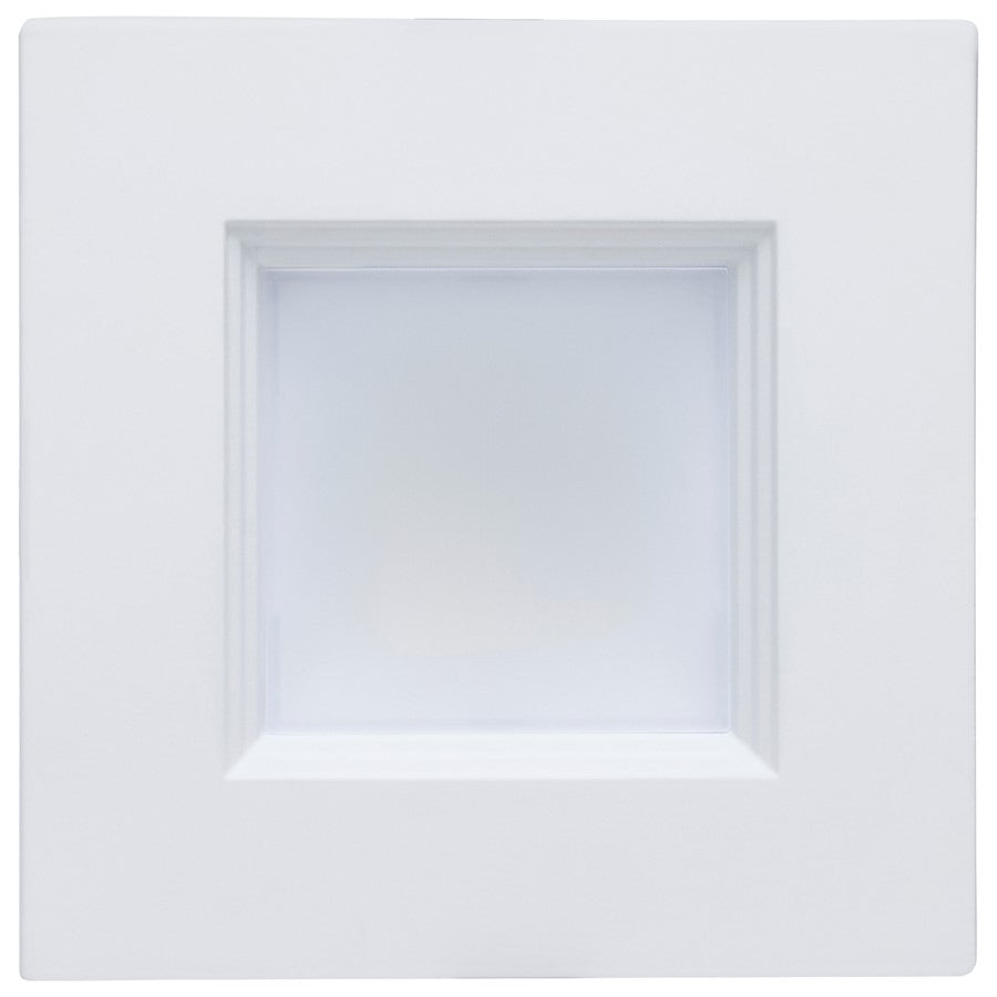 Nuvo Satco Plus Series 10in Square LED Downlight | Utility White Aluminum Regressed Baffle | Commercial & Remodel Recessed Lighting | 11 x | Model S21611