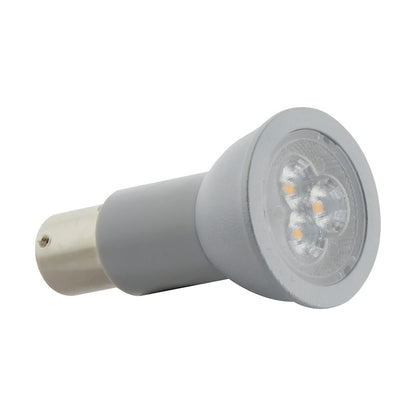 Nuvo Lighting Satco 3W R12 LED 3000K Lamp | Gray BA15s Bayonet Base | Elevator & Display Case Lighting | 220 Lumens, 80 CRI, Damp Rated | Model S29004