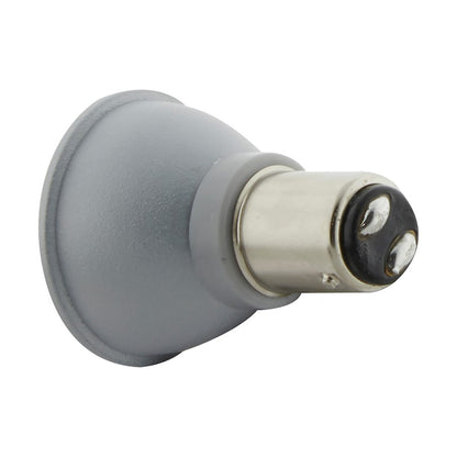 Nuvo Lighting Satco 3W R12 LED 3000K Lamp | Gray BA15s Bayonet Base | Elevator & Display Case Lighting | 220 Lumens, 80 CRI, Damp Rated | Model S29004