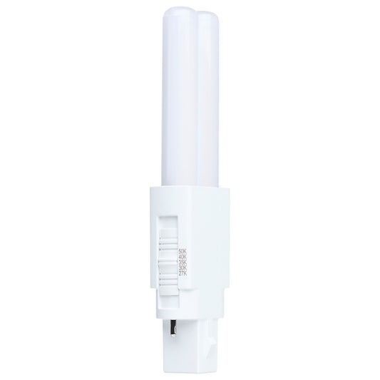 Nuvo 3W PLS LED 27K/3K/35K/4K/5K G23 Base Omni Type A/B 120-277V, Wht