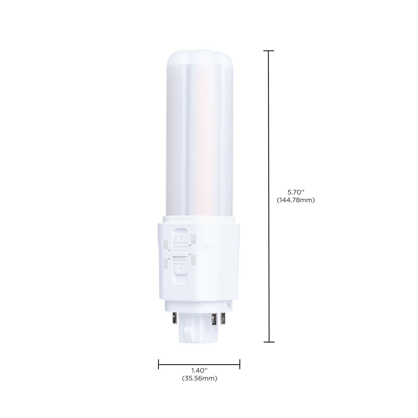 Nuvo Lighting S29884 7W LED PLC Lamp | G24q Base, 4-CCT Selectable, Type A/B | Commercial & Residential Retrofit | 900 Lumens, 50,000 | Model S29884