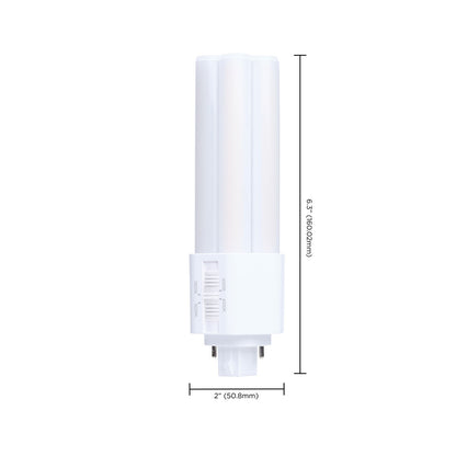 Nuvo Lighting S29887 15W PLT LED Bulb | GX24d Base Type B Ballast Bypass | Selectable 3000K-5000K CCT | 2200 Lumens, Non-Dimmable | Model S29887